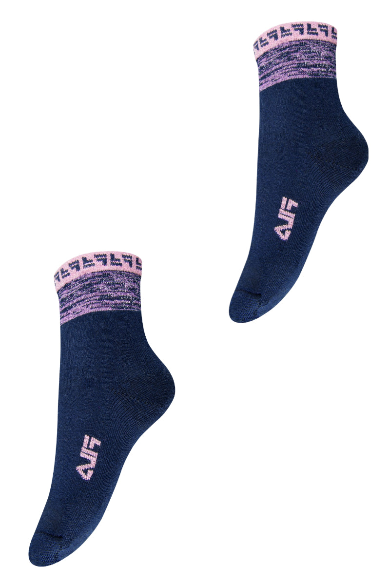 Fila Αθλητικές Παιδικές Κάλτσες Μακριές Navy Μπλε F8158-160_2