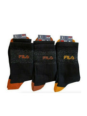 Fila Παιδικές Κάλτσες Μακριές Μαύρες 3 Ζευγάρια F8151-200-2-A - Sovrakofanela.gr