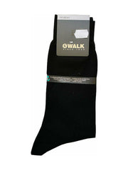 Walk Ανδρικές Μονόχρωμες Κάλτσες Μαύρες  W100-02