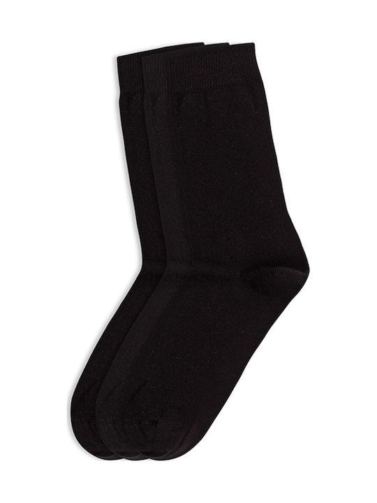 Mewe Γυναικείες Μονόχρωμες Κάλτσες Μαύρες 3Pack 1-2500 - Sovrakofanela.gr